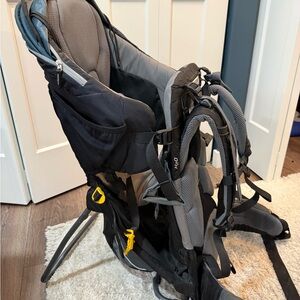 Child Carrier Backpack in Black and Gray